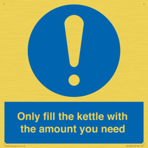 Only fill the kettle with the amount you need
